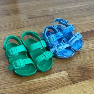Cat & Jack Green and Blue Kids Sandals